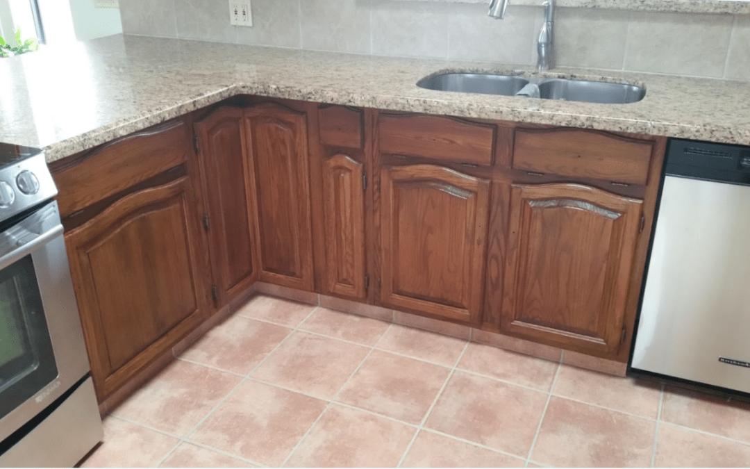 Brown Painted Cabinets